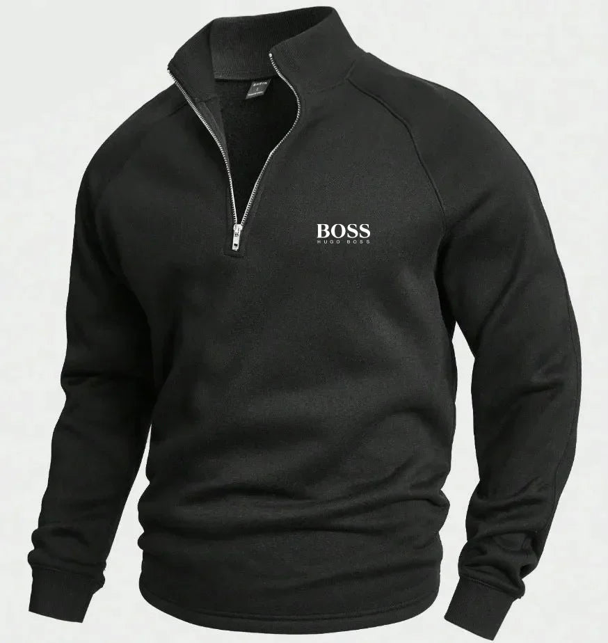 BSS™ Cotton Half Zip Jumper