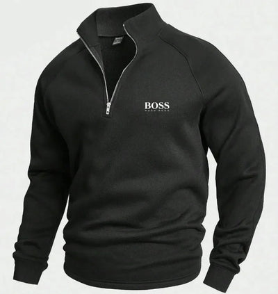 BSS™ Cotton Half Zip Jumper