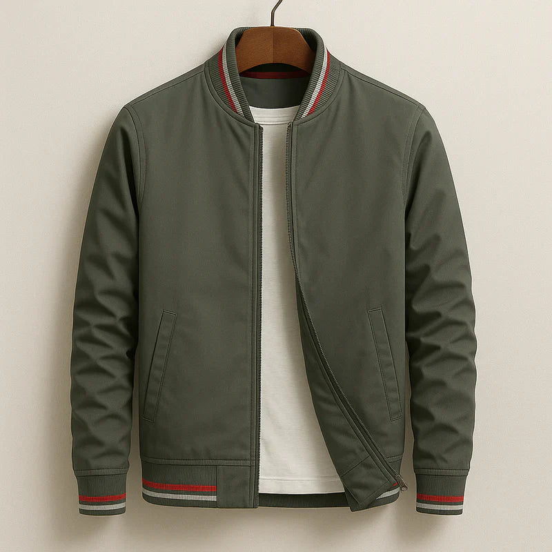 ST™ Stylish Striped Bomber Jacket