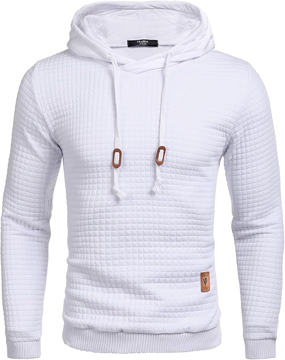 Waffle Knit Pullover Hoodie