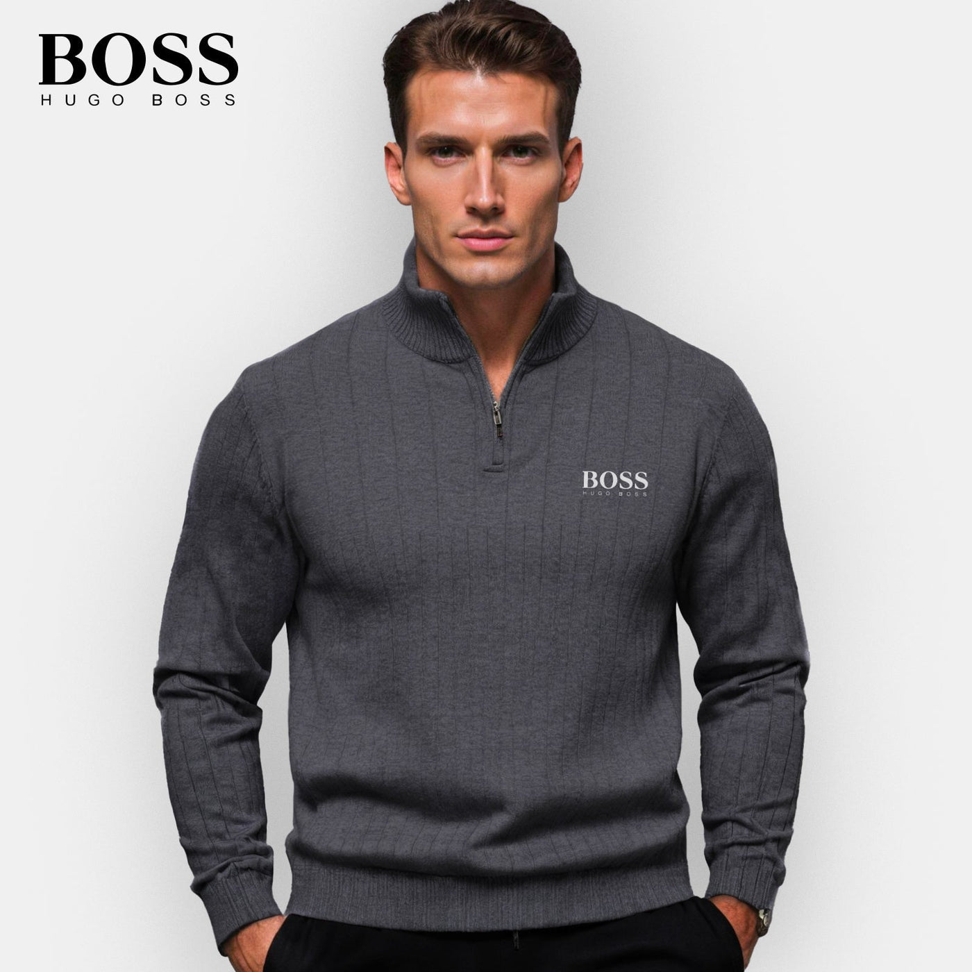 HB™ Classic Quarter-Zip Sweater